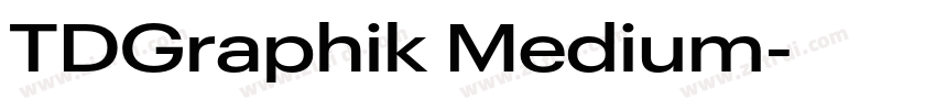 TDGraphik Medium字体转换